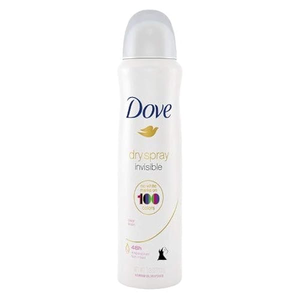 DOVE INVISIBLE DRY SPRAY ANTIPERSPIRANT DEODORANT, CLEAR FINISH 3.8 OZ