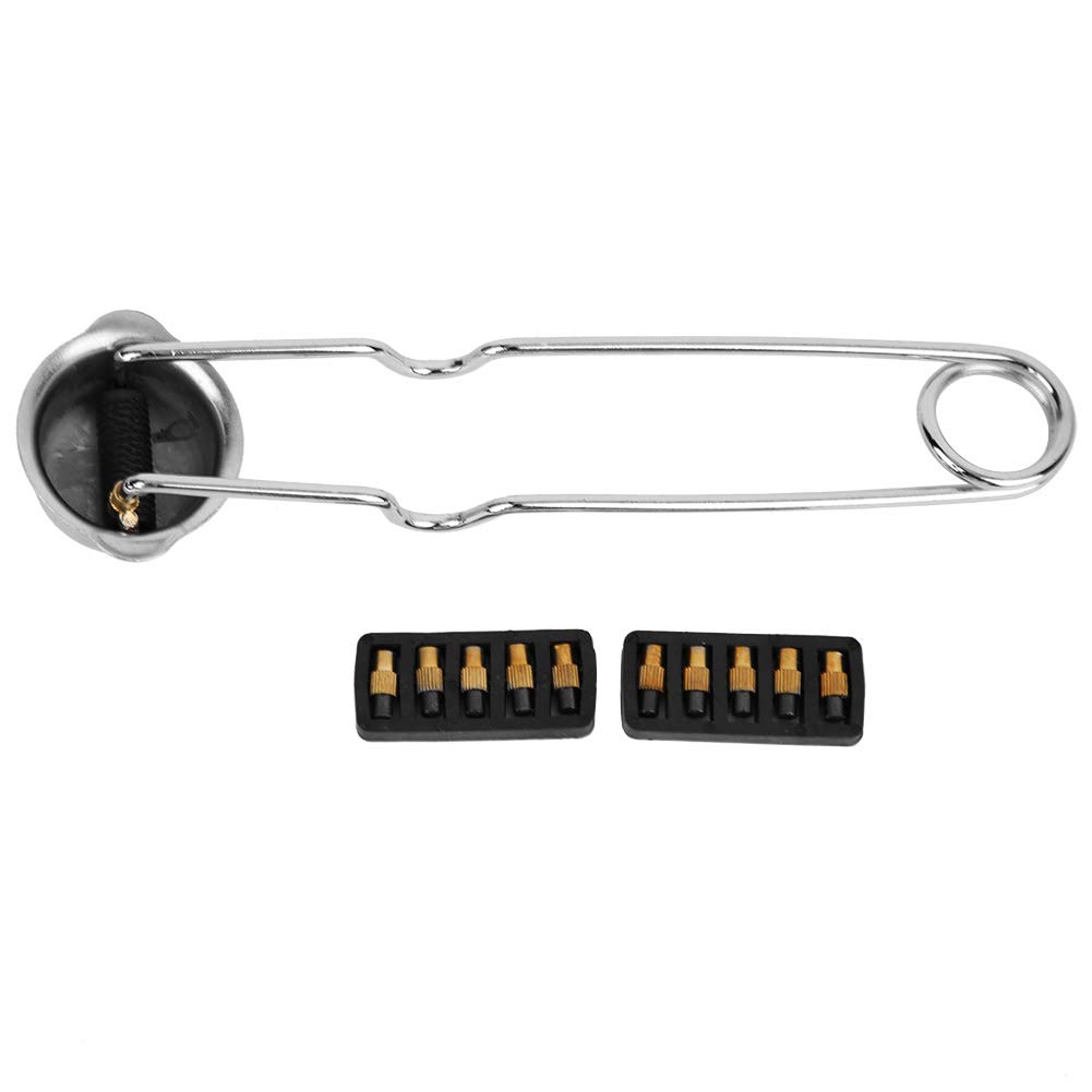 Flint Striker 1Pc Flints Spark Lighter Nickel-Plated Round Head Steel + 10Pcs Igniter Flints Camping Lighters Fire Starter Tool for Welding Outdoor Sports