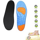 LEAGY Memory Foam Orthopedic Silica Gel Shoe Insole, Sport Running Athletic Basketball Shoe Insoles Pads Inserts Pain Relief, Sports Insoles, Applies Any Violent & Chronic Sports