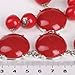 Jane Stone Fashion Red Bubble Necklace Gold Tone Bib Collar Necklace for Women (Fn0508-S-Red)