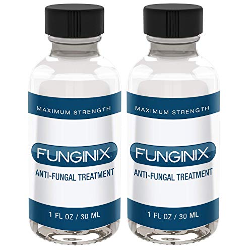 FUNGINIX Finger and Toe Fungus Treatment - Maximum Strength Solution, Eliminate Fungal Infections, Powerful & Effective (2 Bottles) (Best Foot Fungus Treatment)