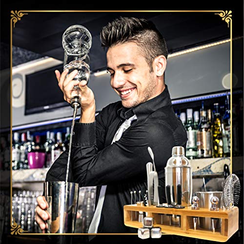 Mix Passion Cocktail-Shaker Set mit Bartending-Zubehör, 30-teilig Kit, Stößel, Sieb, Ausgießer, Korkenzieher… – Bild 7