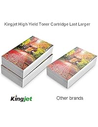 Kingjet Compatible para HP 202 A cf500 a cf501 a cf502 a cf503 a cartuchos de tóner, trabajar con HP LaserJet Pro m254dw 254 NW m280nw m281fdw 281 FDN impresora, Paquete de 4