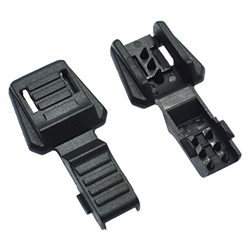 50pcs Zipper Pull Cord Lock Cord Ends Paracord Clips Plastic Buckle for