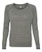 Alternative Women's Slouchy eco Pullover, Grey, Medium