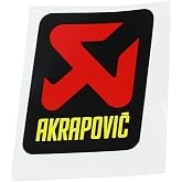 Akrapovic General Replacement High-Temp Exhaust Sticker - 57mm L x 60mm H