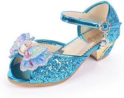 Adingshine Girls Glitter Sandals Dress Shoes with Sequins (4M US Little Kid)
