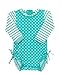 RuffleButts Baby/Toddler Girls Long Sleeve One Piece Swimsuit with UPF 50+ Sun Protection primary