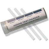 LaMotte 2948-BJ Insta-Test Iodine Sanitizer Test Paper, 12-100ppm Range (Vial of 200 Strips)