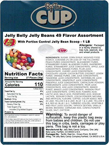 image for By The Cup Portion Control Jelly Bean Scoop with Jelly Belly Jelly Bea