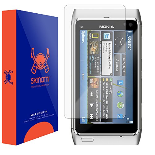 Nokia N8 Screen Protector, Skinomi MatteSkin Full Coverage Screen Protector for Nokia N8 Anti-Glare and Bubble-Free Shield