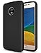 Dretal for Moto E4 Case (U.S. Edition), [Shock Absorption] Ultra-Thin Anti-Slip Armor Silicone Rubber Heavy Duty Hybrid Protective Cover for Motorola Moto E4 / Moto E (4th Generation)(Black)