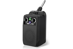 JOYO Mini Electric Guitar Amp 5W Rechargeable Guitar Amplifier Portable Bluetooth Practice Amp with 4 Effects, Black (JA-05G)