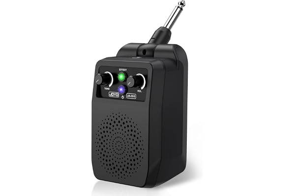 JOYO Mini Amp 5W Portable Plug in Practice Electric Amp Bluetooth Rechargeable Combo Guitar Amplifier Built-in 4 Effects Clean, Overdrive, Distortion, Reverb (JA-05G)
