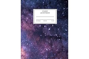 Student Lab Notebook: Lab Journal Log Book with Graph Paper/Grid Paper, 112 pages: 8 in. x 10 in. (8" x 10"), Quad Ruled 5 x 5 Graph Paper Notebook: ... for Teen Girls, Teen Boys, Youth and College