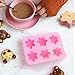 Holicolor Silicone Soap Mold - 2 Snowflake Cake Soap Handmade Christmas Biscuit, Chocolate, Ice Cube Mold for DIY Homemade Craft Cake