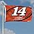 Tony Stewart #14 3x5 SIGNATURE Flag w/grommets RR Outdoor House Banner Nascar Racing