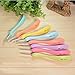 Jeteven 8pcs 8 colors Colorful Plastic Handle Aluminum Crochet Hook Knitting Needles
