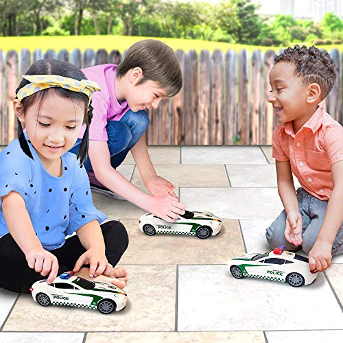 ArtCreativity LightUp Police Car with LED Headlights, Taillights and