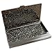 Metal Damask Embossed Business Card Case (Antique Silver Tone)