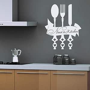 JXCDNB Nombre Personalizado Cocina Calcomanía de Pared Restaurante