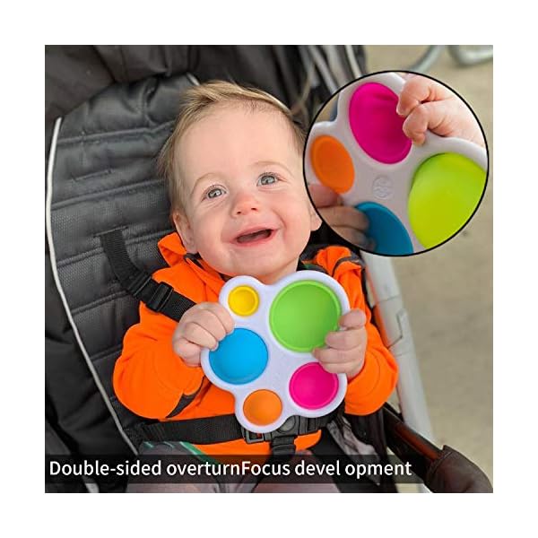 FP-Simple-Dimple-Fidget-Toy-Sensory-toys-Silicone-Flipping-Board-Fidget-Toys-Early-Educational-Toy-Hand-Grasping-Toy-Teething-Toy-for-Age-6-Months-and-up FP Simple Dimple Fidget Toy - Sensory toys, Silicone Flipping Board Fidget Toys - Early Educational Toy, Hand Grasping Toy, Teething Toy for Age 6 Months and up