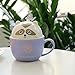 Teagas Cute Funny Ceramic Raccoon Coffee Mug Cup, Perfect Gift for Friend Cousins Children