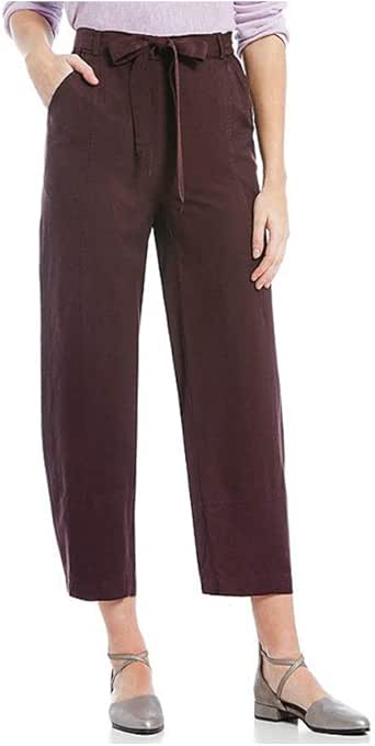 Eileen Fisher Casis Tencel Linen Lantern Ankle Pant Medium at Amazon Womenâs Clothing store