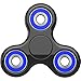 The Anti-Anxiety 360 Spinner Helps Focusing Fidget Toy [3D Figit] Tri-Spinner EDC Focus Toy for Kids & Adults - Best Stress Reducer Relieves ADHD Anxiety Boredom Metal Bearing (Black)
