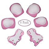 Dostar Kid's Adjustable Sports Safety Protective Gear Set for 3-8 Years - Children Knee Pads Elbow Roller Wrist Guards for Skating Cycling Bike and Other Outdoor Sports as Birthday