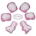 Dostar Kid's Adjustable Sports Safety Protective Gear Set for 3-8 Years - Children Knee Pads Elbow Roller Wrist Guards for Skating Cycling Bike and Other Outdoor Sports as Birthday