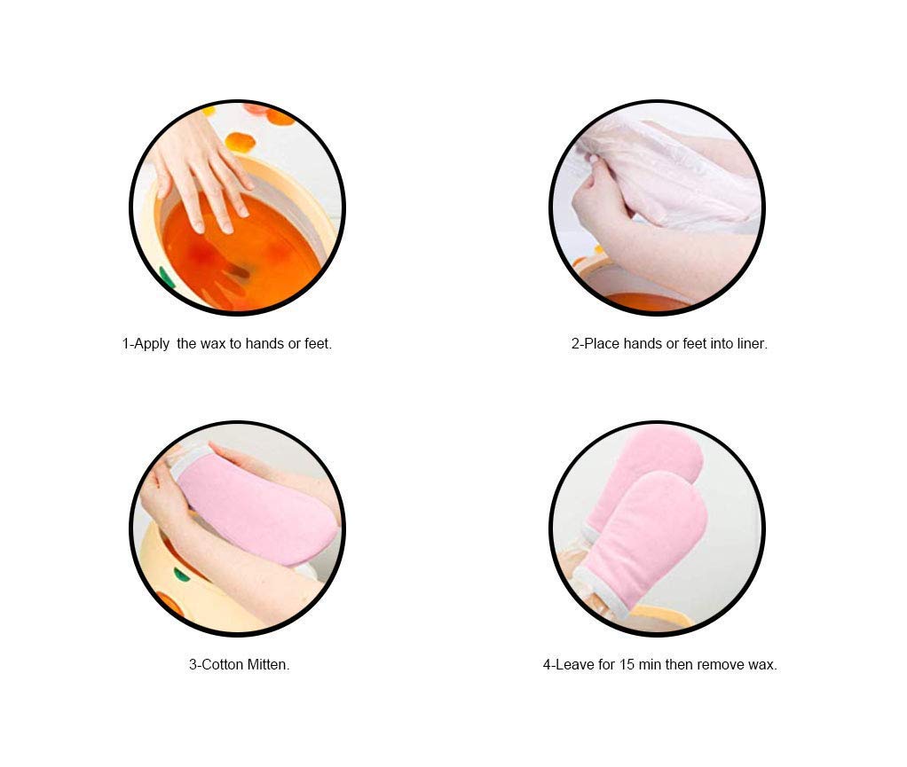 Paraffin Liners for Hand or Foot Disposable Plastic Pro Cozie Liners Thermal Mitt Liners Socks and Gloves for Hot Therapy (200) : Beauty