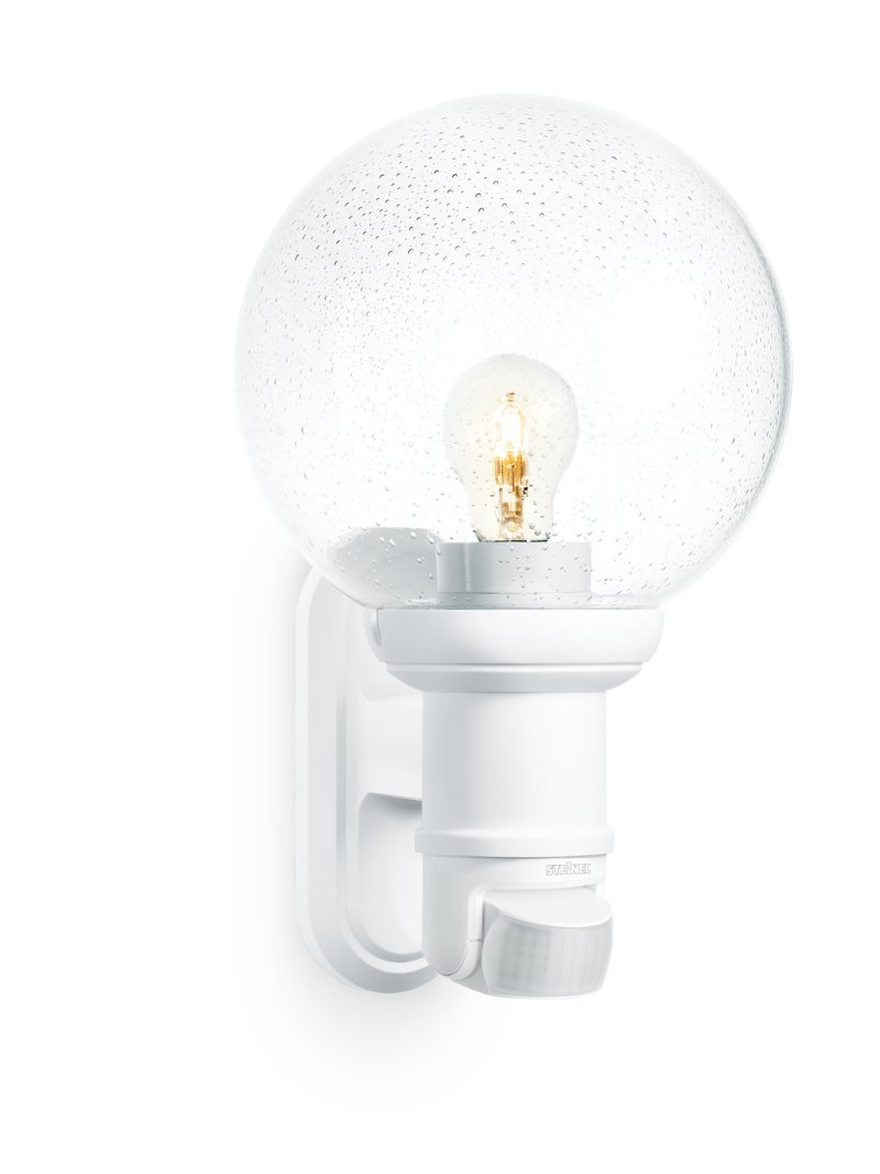 Steinel L 560 S White - Sensor Switched Outdoor Light, 180° Motion Detector, 12 m Reach, Wall Light, Maximum 60 Watts, E27 Fitting