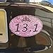 Magnet Me Up 13.1 Half Marathon Pink Princess Oval Magnet Decal, 4x6 Inches, Heavy Duty Automotive Magnet for Car Truck SUV