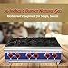 Commercial Countertop Hot Plate - KITMA 36 Inches 6 Burner Liquid Propane Range - Restaurant Equipment for Soups, Sauces