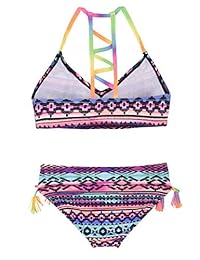 Bikini de dos piezas con tirantes para niña