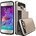 S6 Edge Case, TekSonic® Samsung Galaxy S6 Edge Case (Gold) Armor Series [Card Slide Slot][Drop Protection][Heavy Duty][Wallet] Full Cover Protection Tough Case for Samsung Galaxy S6 Edge (Golden)