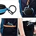 Earbud Case JCBritw Hard Earphone Case Headphone Carrying Storage with Carabiner, Blue