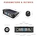 ZEEPIN TPMS Solar Power Universal, Wireless Tire Pressure Monitoring System with 4 DIY Sensors, Real-time Displays 4 Tires' Pressure and Temperature TPMS