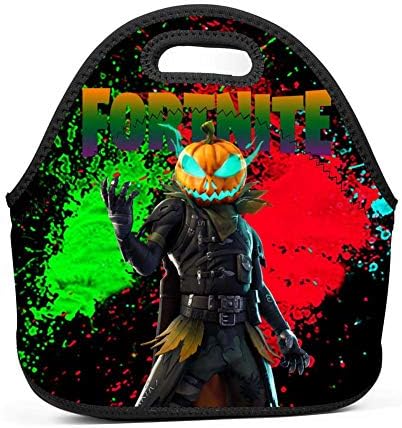 WOSHPRGT Neoprene Lunch Bag For Tnite Lunch Box Tote for Men Women Boys Adult Kids for School Work Outdoor