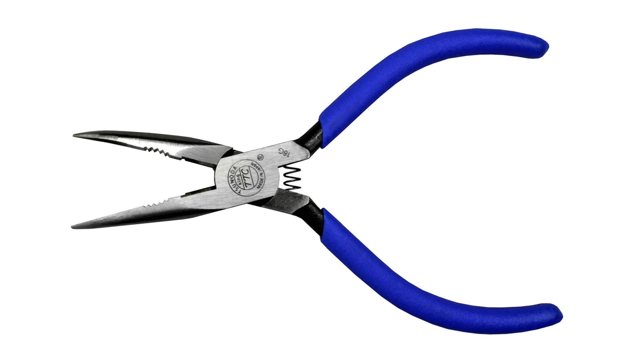 Tsunoda RB-125, Needle Nose Pliers Bent Type, 5-Inch