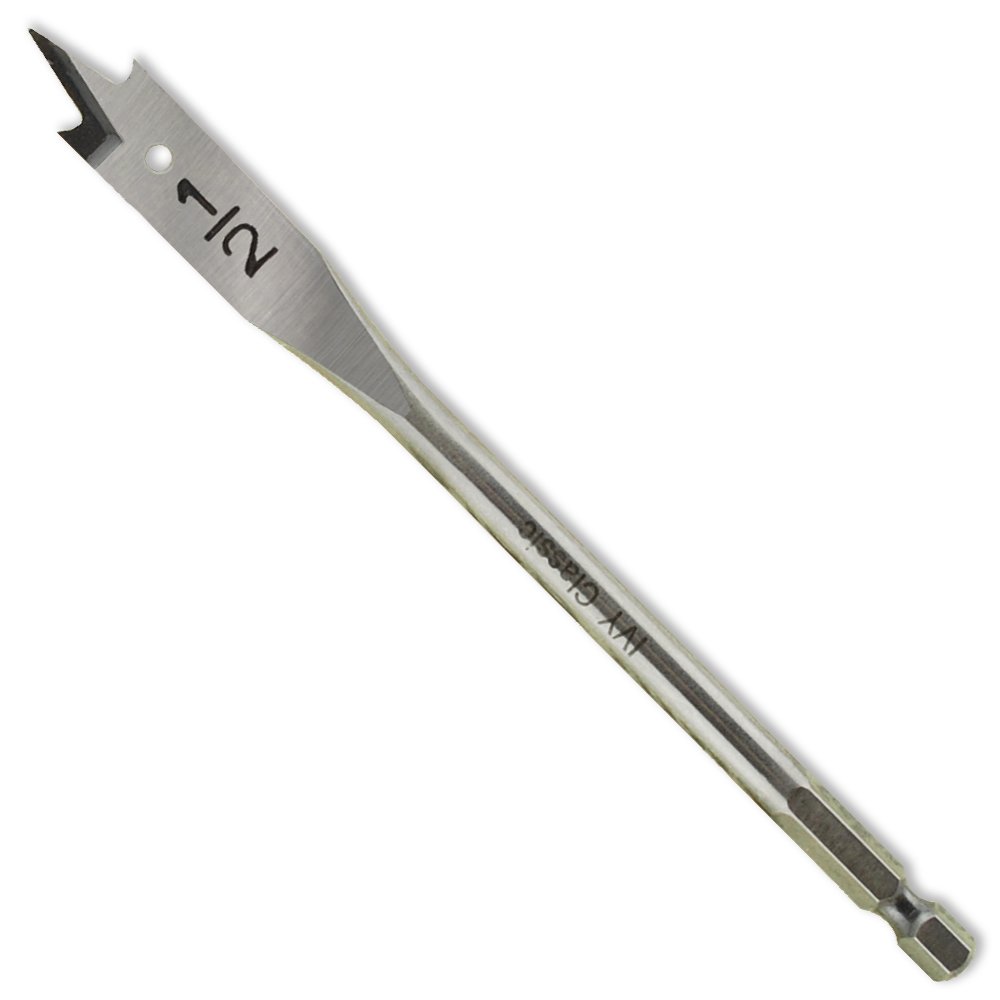 IVY Classic 10708 1/2 x 6-Inch Swift Bore® Wood Spade Bit, High-Carbon Steel, 1/Card