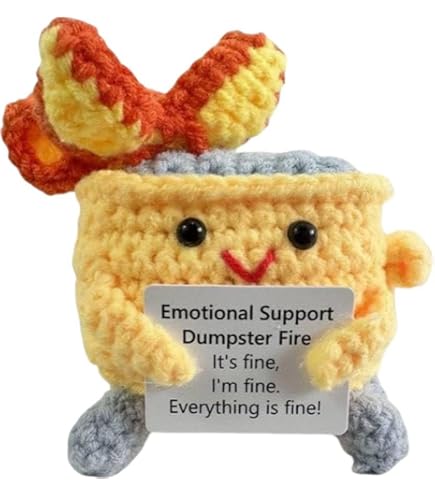 Peluche Crochet Drôle En Forme De Pénis – Mini Objet De Soutien émotionnel – Fait Main – Cadeau Humoristique