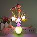 Warmstor 4 Pack Mushroom Night Light, Tulip Clove Plum Flowers Plants Plug-in Mushrooms Colors Changing Nightlight Colorful LED Wall Lamp Little Night Lights for Bathroom Bedroom Corridor Nursery