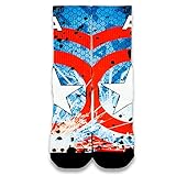 Capt America CES Custom Socks (Large 8-12)