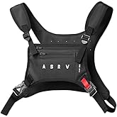 IDOEASE Sports Chest Bag For Men Water Resistant Lightweight Front Chest Pack Running Vest Chest Phone Holder