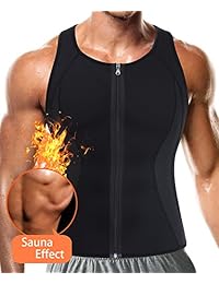 TAILONG - Chaleco de entrenamiento para hombre, de neopreno, con cremallera