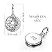 NinaQueen I Love You to the Moon and Back 925 Sterling Silver Dangle Charms for Pandöra Bracelets Necklace 3D Vivid Pendant Charm, Birthday Anniversary Pendant Valentines Day for Girls