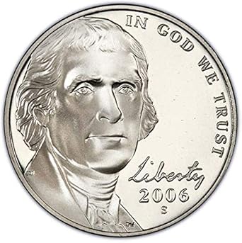 Later Date Jefferson Nickel Values Coloring Pages 2006 S Proof Jefferson Nickel Choice Uncirculated Us Mint At Amazon S Collectible Coins Store
