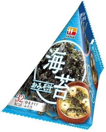 Hanamaruki triangle pack feast fixture material miso soup 11g ~ 10 pieces of nori
